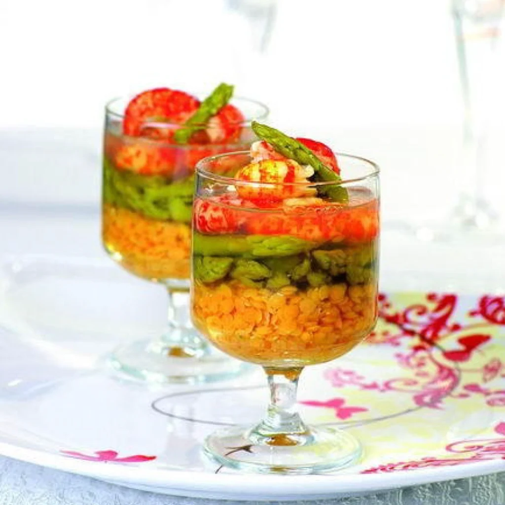 Aspic de queues d’écrevisse au vinaigre balsamique