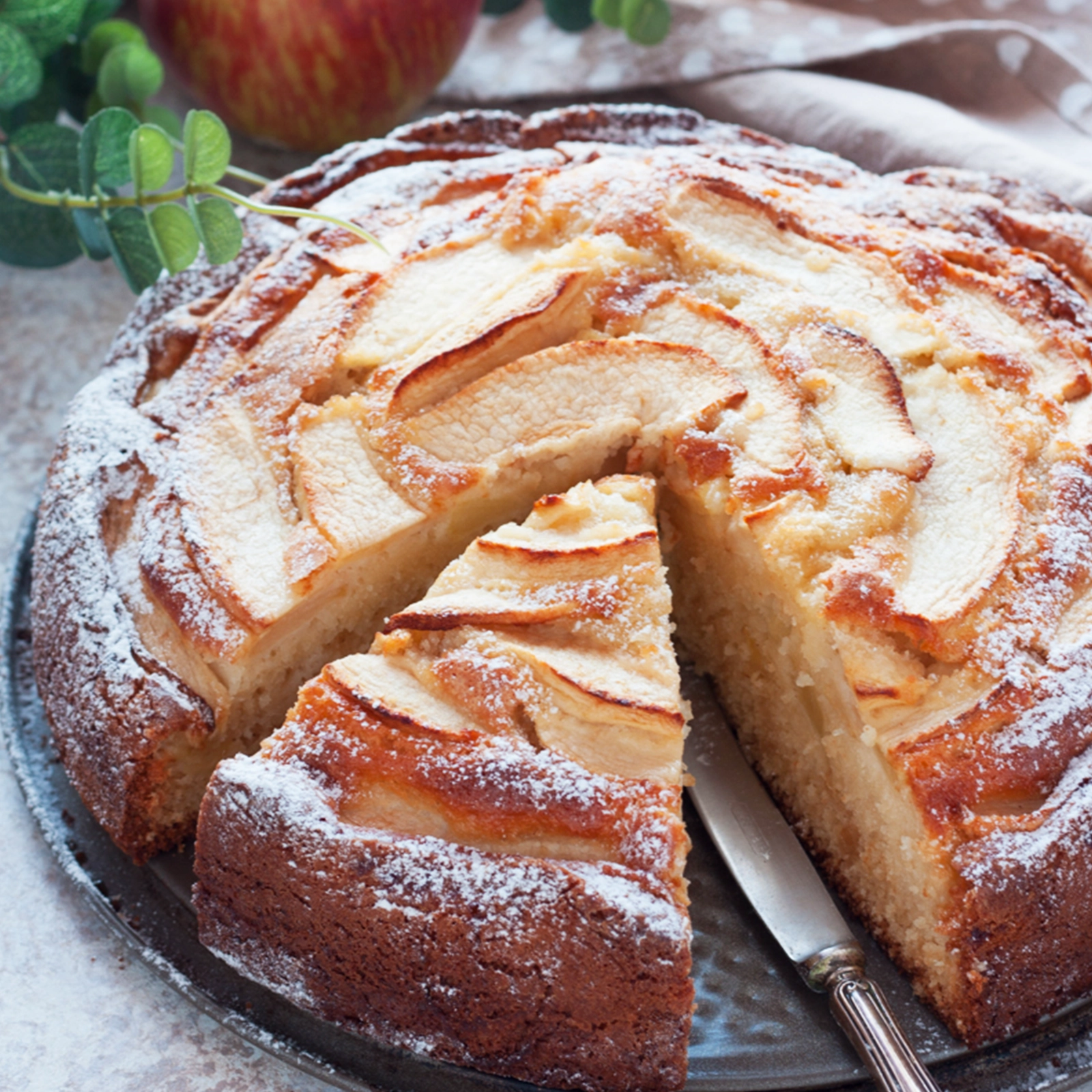 dessert aux pommes à la poêle