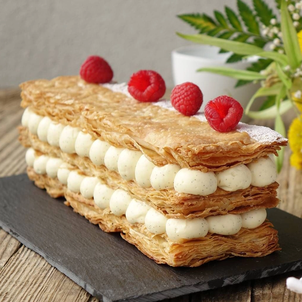 recette mille-feuille facile avec pâte feuilletée toute prête