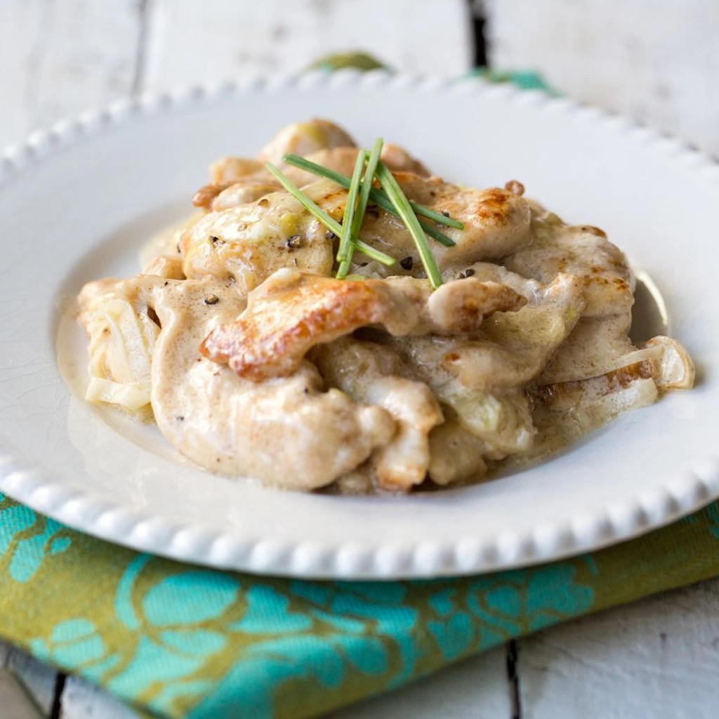 recette poulet à la crème facile